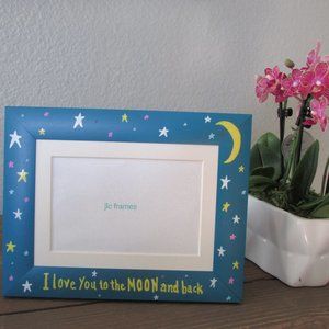 Hand Painted "I love you to the Moon and back" Picture Frame 5"x7"